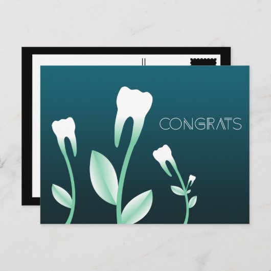 CONGRATEN BRIEFKAART (Voorkant / Achterkant)