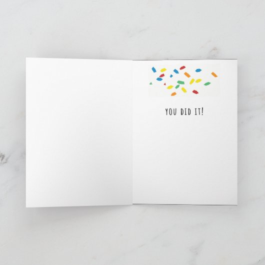 CONGRATEN CONFETTI KAART (Binnen)