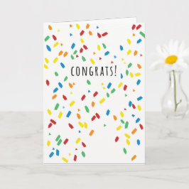 CONGRATEN CONFETTI KAART