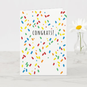 CONGRATEN CONFETTI KAART