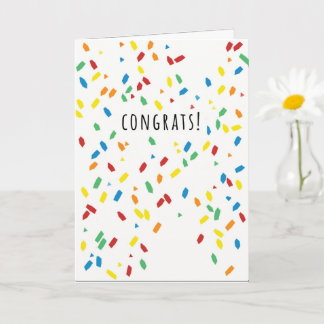 CONGRATEN CONFETTI KAART