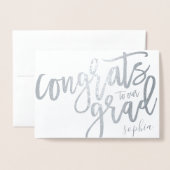 CONGRATEN VOOR ONS AFSTUDEERDER FOLIE KAARTEN (Voorkant met envelop)