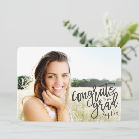 CONGRATEN VOOR ONS AFSTUDEERDER SCRIPT AFSTUDEREN AANKONDIGING (Staand voorkant)