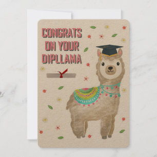 CONGRATEN VOOR UW DIPLLAMA! FEESTDAGENKAART