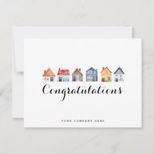 Congrates Real Estate New Homeowner Briefkaart