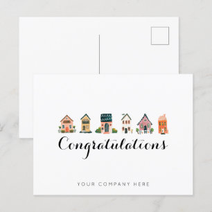 Congrates Real Estate New Homeowner Briefkaart