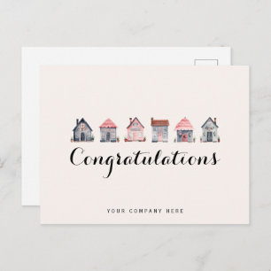 Congrates Real Estate New Homeowner Briefkaart