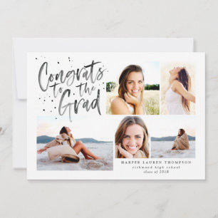 Congrats aan de gediplomeerde aankondiging