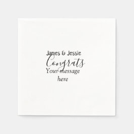 Congrats add name message wedding newly wed couple servet