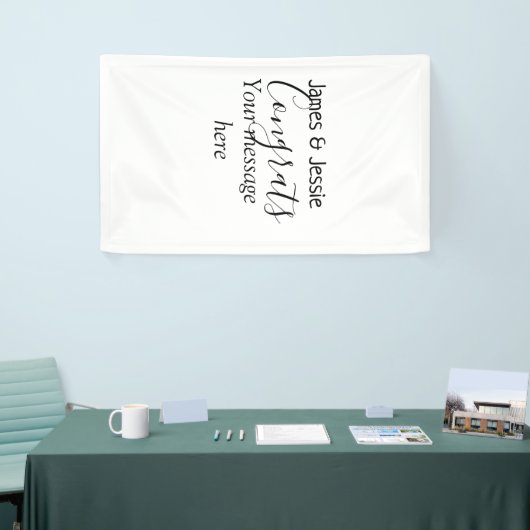 Congrats add name message wedding newly wed couple spandoek (Beurs)
