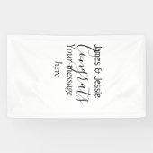 Congrats add name message wedding newly wed couple spandoek (Horizontaal)