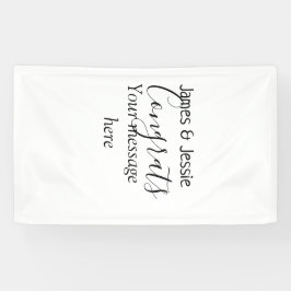 Congrats add name message wedding newly wed couple spandoek