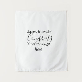 Congrats add name message wedding newly wed couple wandkleed