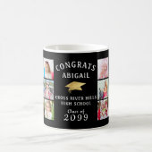 CONGRATS AFSTUDEERDER 12 Foto Collage Gold Pet Koffiemok (Center)