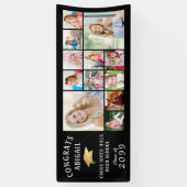 CONGRATS AFSTUDEERDER 12 Photo Collage Gold Pet Ba Spandoek (Verticaal)