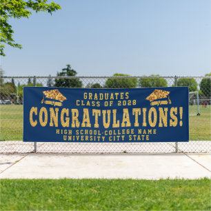 CONGRATS AFSTUDEERDER Custom School Afstuderen Cer Spandoek