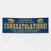 CONGRATS AFSTUDEERDER Custom School Afstuderen Cer Spandoek (Horizontaal)