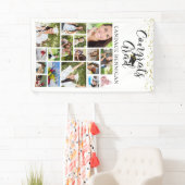 CONGRATS AFSTUDEERDER Photo Collage Script Confett Spandoek (Insitu)