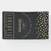 Congrats Afstuderen Adventure Mountain met zonnest Spandoek (Horizontaal)