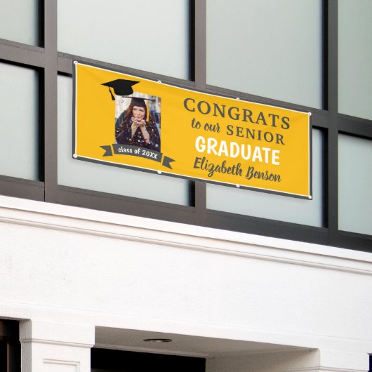 Congrats Afstuderen banner (Buitenkant Gebouw)