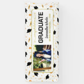 Congrats Afstuderen Custom Photo Graduparty Spandoek (Verticaal)