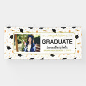Congrats Afstuderen Custom Photo Graduparty Spandoek (Horizontaal)