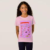 Congrats Afstuderen Girls Acroniem T-shirt (Voorkant volledig)