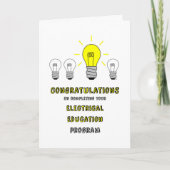 Congrats bij de ElektroVoltooiing van het Kaart (Voorkant)