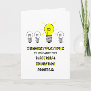 Congrats bij de ElektroVoltooiing van het Kaart