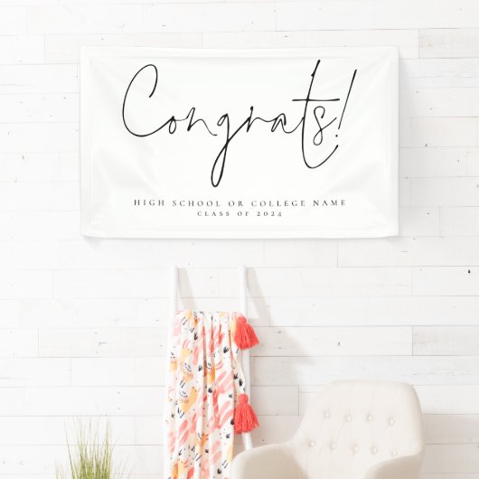 Congrats Class 2024 Script College Afstudeerder Spandoek (Insitu)