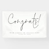 Congrats Class 2024 Script College Afstudeerder Spandoek (Horizontaal)