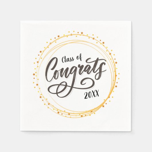 Congrats Class of Napkins Servet (Voorkant)
