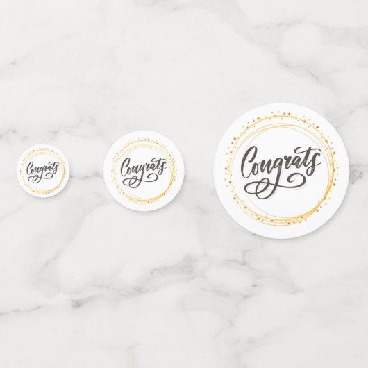 Congrats confetti (Achterkanten)