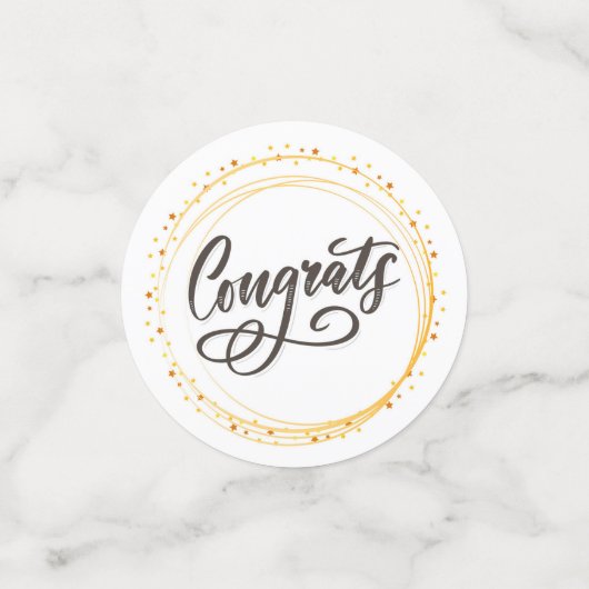 Congrats confetti (Kleine voorkant)