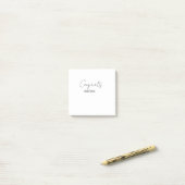 Congrats congratulations graduate name date  post-it® notes (Op bureau)