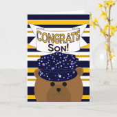 Congrats - de Actieve dienst van de Marine - Zoon Kaart (Gele Bloem)