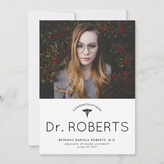 Congrats Doc Afstuderen Aankondiging (Voorkant)