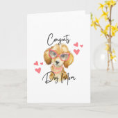 Congrats Dog mama Wenskaarten Kaart (Gele Bloem)
