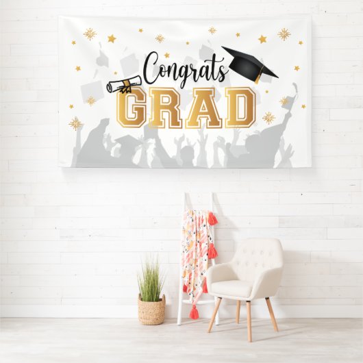 Congrats GRAD banner backdrop graduation (Insitu)