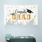 Congrats GRAD banner backdrop graduation (Beurs)