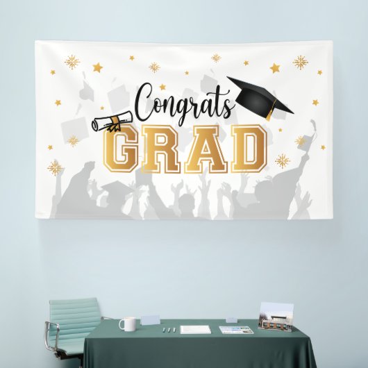 Congrats GRAD banner backdrop graduation (Beurs)