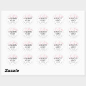 Congrats Grad Cherry Blossom Confetti Ronde Sticker (Vel)