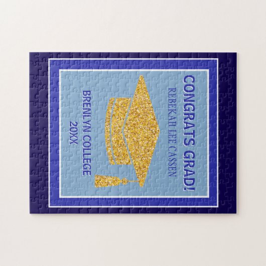 CONGRATS Grad! Fun Gift  Legpuzzel (Horizontaal)