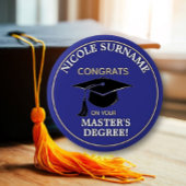 Congrats Grad! Master's degree custom Ronde Button 5,7 Cm