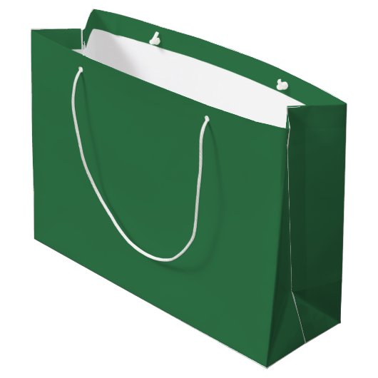 Congrats Grad! Personalized green Gift bag Groot Cadeauzakje (Achterkant Gekanteld)