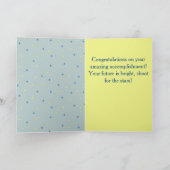 Congrats Grad Pug Kaart (Binnen)