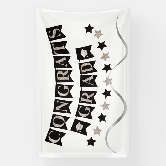 Congrats Grad  Spandoek (Verticaal)
