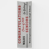Congrats Grads Seniors Year Mascot Banner (Verticaal)