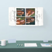 Congrats Graduate Hand Drawn Script Photo Collage Spandoek (Beurs)