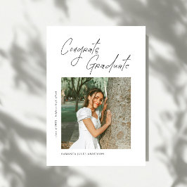 Congrats Graduate Photo Graduation Announcement Aankondiging